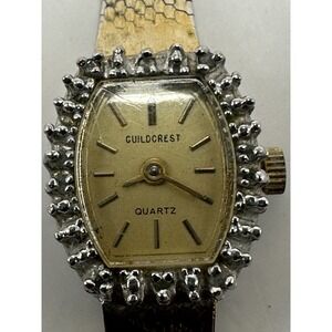 Guildcrest Ladies Watch New Battery 15MM 6.5"‎ Vintage C37